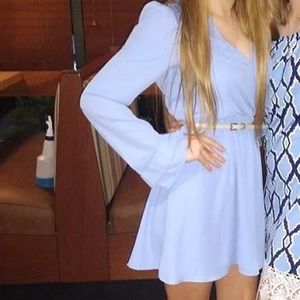 Light blue swing dress